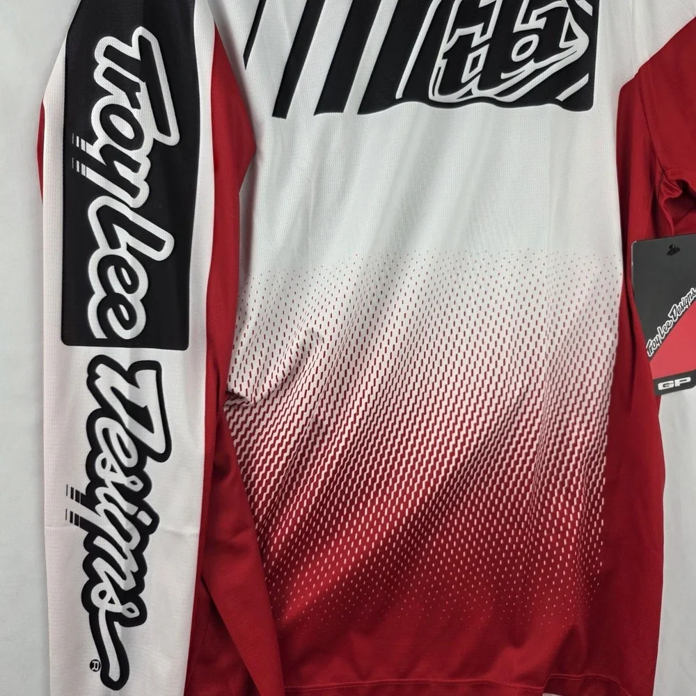Troy Lee Designs GP Motocross Jersey Large Icon Red White Black MTB BMX NWT - Picture 6 of 13